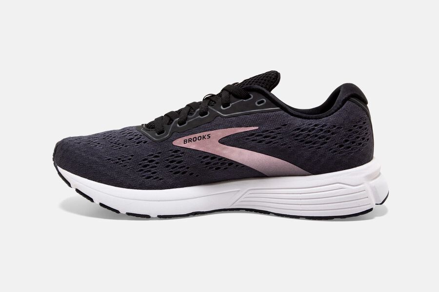 Anthem 3 Road Brooks Running Shoes NZ Womens - Black/Pink - DGKHUO-503